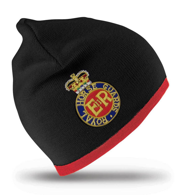 Royal Horse Guards Regimental Beanie Hat Clothing - Beanie The Regimental Shop Black/Red one size fits all 
