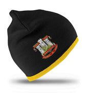 Devonshire & Dorset Regimental Beanie Hat Clothing - Beanie The Regimental Shop Black/Yellow one size fits all 