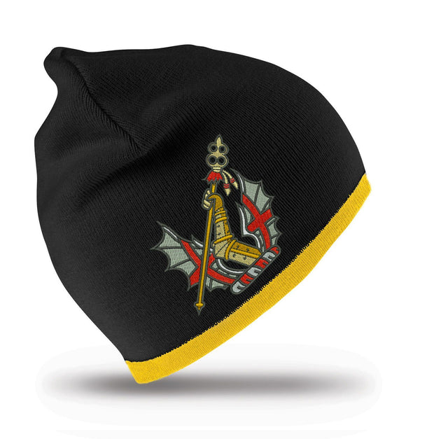 HAC Regimental Beanie Hat Clothing - Beanie The Regimental Shop Black/Yellow one size fits all 