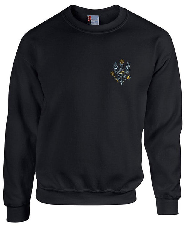 King's Royal Hussars Heavy Duty regimental Sweatshirt Clothing - Sweatshirt The Regimental Shop 38/40" (M) Black 