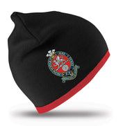 Princess of Wales's Royal Regiment Beanie Hat Clothing - Beanie The Regimental Shop Black/Red one size fits all 