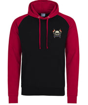 The Royal Lancers Premium Baseball Hoodie Clothing - Hoodie The Regimental Shop S (36") Black/Red 