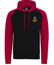 Queen's Lancashire Regiment Premium Baseball Hoodie Clothing - Hoodie The Regimental Shop S (36") Black/Red 