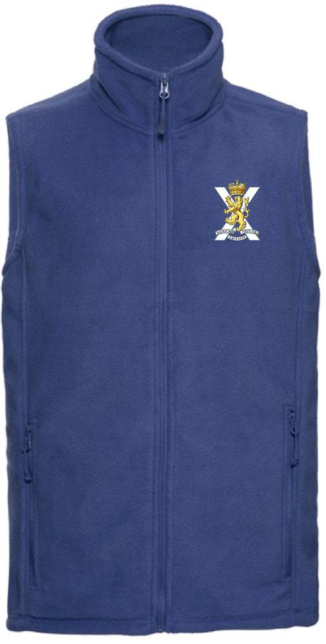 Royal Regiment of Scotland Premium Outdoor Sleeveless Fleece (Gilet) Clothing - Gilet The Regimental Shop 33/35" (XS) Bright Royal 