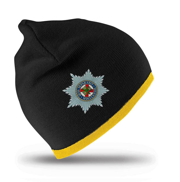 Irish Guards Regimental Beanie Hat Clothing - Beanie The Regimental Shop Black/Yellow one size fits all 