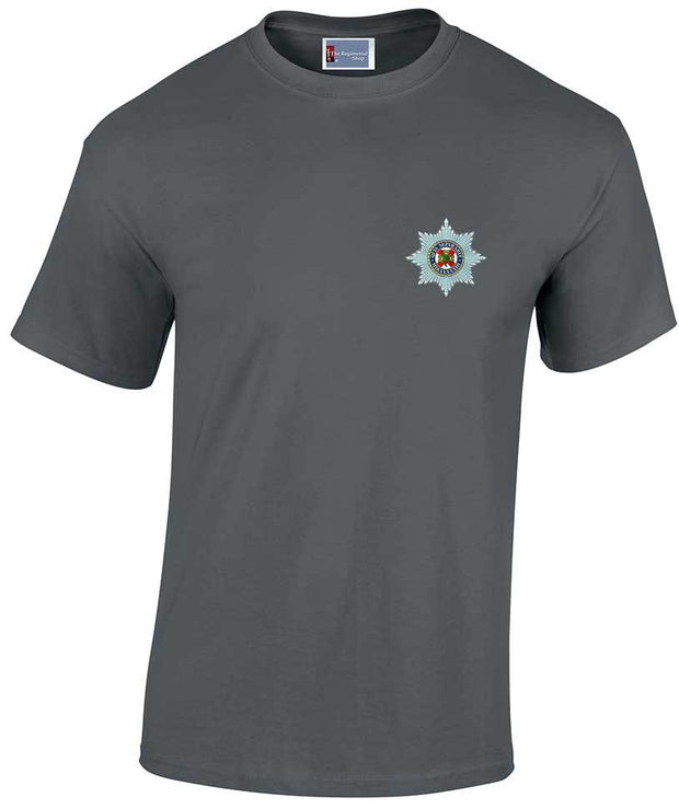 Irish Guards Cotton T-shirt Clothing - T-shirt The Regimental Shop Small: 34/36" Charcoal 