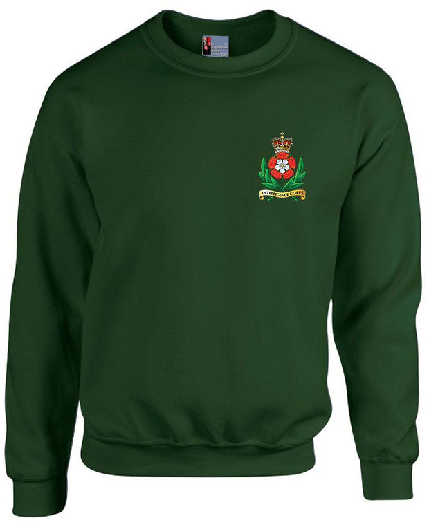 Intelligence Corps Regimental Heavy Duty Sweatshirt Clothing - Sweatshirt The Regimental Shop 38/40" (M) Forest Green 