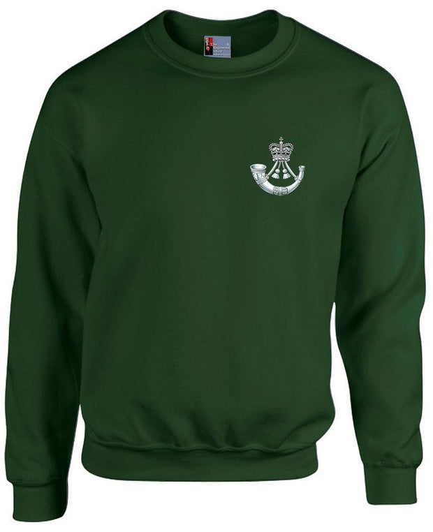 The Rifles Heavy Duty Regimental Sweatshirt Clothing - Sweatshirt The Regimental Shop 38/40" (M) Forest Green 