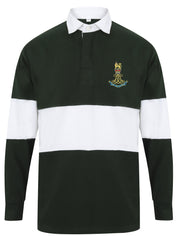Life Guards Panelled Rugby Shirt Clothing - Rugby Shirt - Panelled The Regimental Shop 36/38" (S) Bottle Green/White 