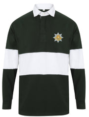 Royal Anglian Panelled Regimental Rugby Shirt Clothing - Rugby Shirt - Panelled The Regimental Shop 36/38" (S) Bottle Green/White 