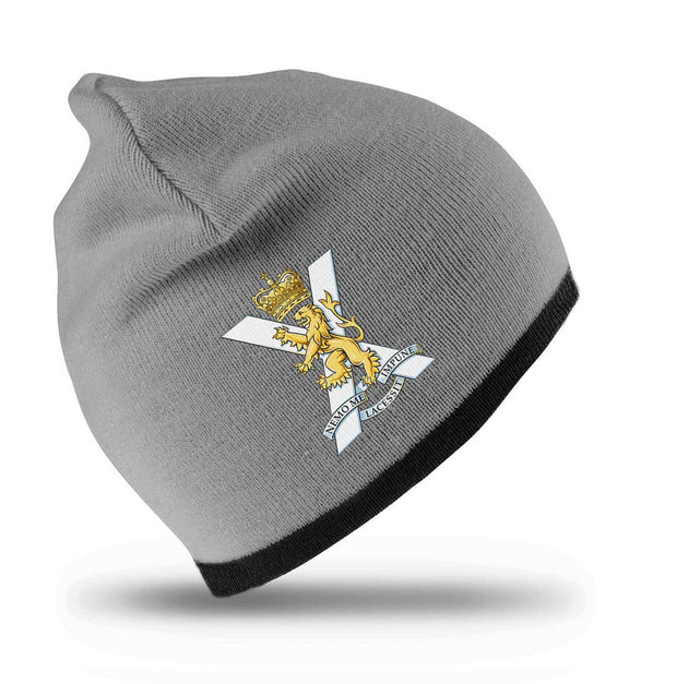 Royal Regiment of Scotland Beanie Hat Clothing - Beanie The Regimental Shop Grey/Black one size fits all 