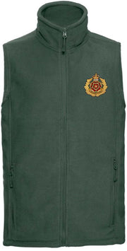 Duke of Lancaster's Regiment Premium Outdoor Sleeveless Fleece (Gilet) Clothing - Gilet The Regimental Shop 33/35" (XS) Bottle Green 