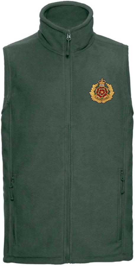 Duke of Lancaster's Regiment Premium Outdoor Sleeveless Fleece (Gilet) Clothing - Gilet The Regimental Shop 33/35" (XS) Bottle Green 