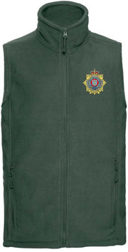 Royal Logistic Corps Premium Outdoor Sleeveless Regimental Fleece (Gilet) Clothing - Gilet The Regimental Shop 33/35" (XS) Bottle Green 
