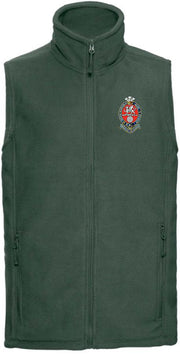Princess of Wales's Royal Regiment Premium Outdoor Sleeveless Regimental Fleece (Gilet) Clothing - Gilet The Regimental Shop 33/35" (XS) Bottle Green 
