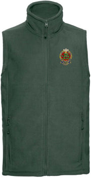Queen's Regiment Premium Outdoor Sleeveless Fleece (Gilet) Clothing - Gilet The Regimental Shop 33/35" (XS) Bottle Green 