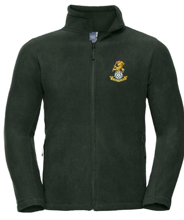 The Royal Yorkshire Regiment Premium Outdoor Fleece Clothing - Fleece The Regimental Shop 33/35" (XS) Bottle Green 