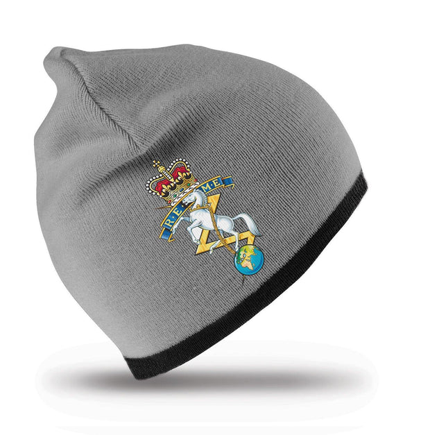 REME Regimental Beanie Hat Clothing - Beanie The Regimental Shop Grey/Black one size fits all 