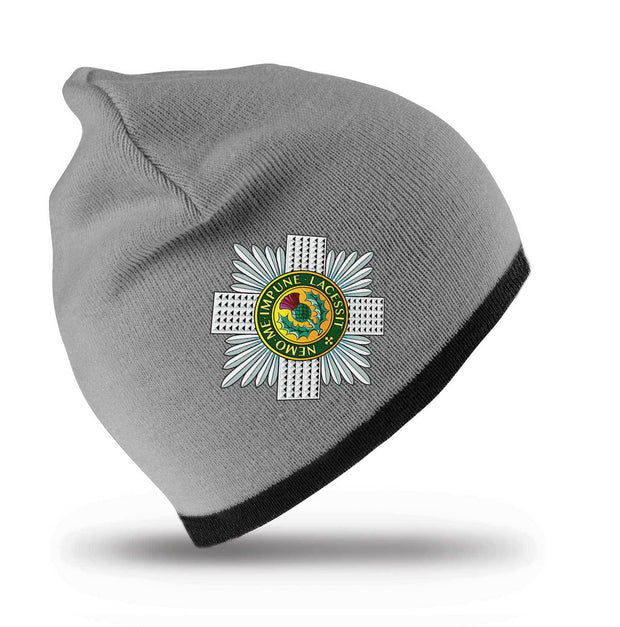 Scots Guards Regimental Beanie Hat Clothing - Beanie The Regimental Shop Grey/Black one size fits all 