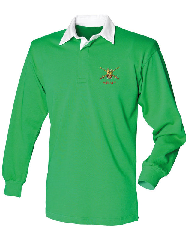 Regular Army Rugby Shirt Clothing - Rugby Shirt The Regimental Shop 36" (S) Bright Green 