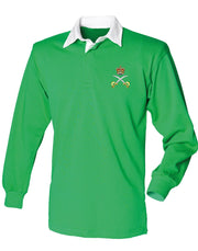 Royal Army Physical Training Corps (RAPTC) Rugby Shirt Clothing - Rugby Shirt The Regimental Shop 36" (S) Bright Green Queen's Crown
