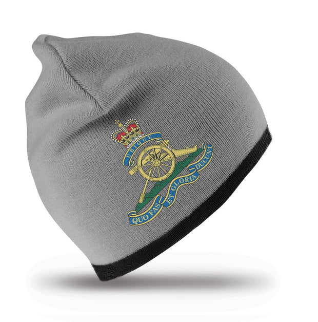 Royal Artillery Regimental Beanie Hat Clothing - Beanie The Regimental Shop Grey/Black one size fits all 