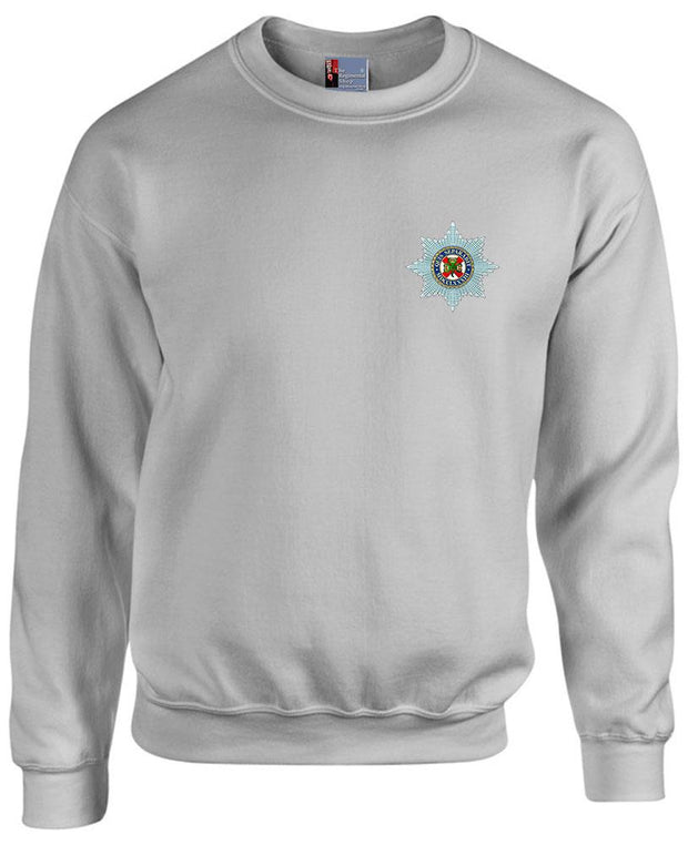Irish Guards Heavy Duty Regimental Sweatshirt Clothing - Sweatshirt The Regimental Shop 42/44" (L) Sports Grey 