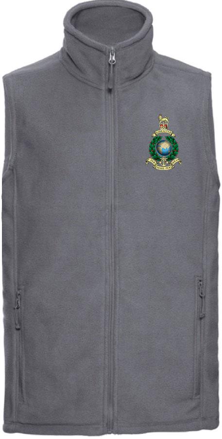 Royal Marines Premium Outdoor Sleeveless Regimental Fleece (Gilet) Clothing - Gilet The Regimental Shop 33/35" (XS) Convoy Grey 
