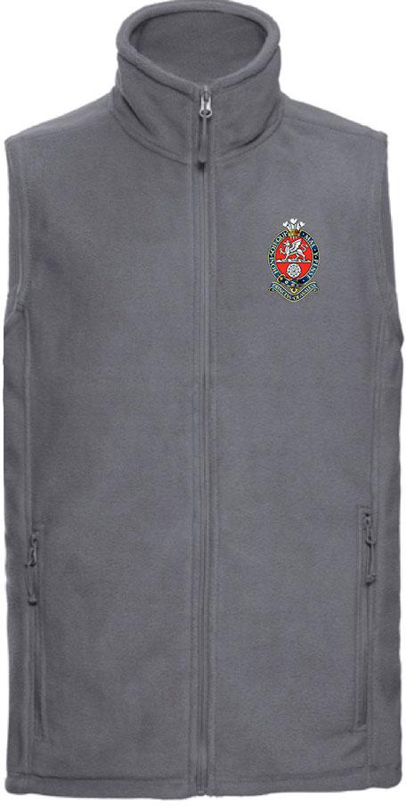 Princess of Wales's Royal Regiment Premium Outdoor Sleeveless Regimental Fleece (Gilet) Clothing - Gilet The Regimental Shop 33/35" (XS) Convoy Grey 