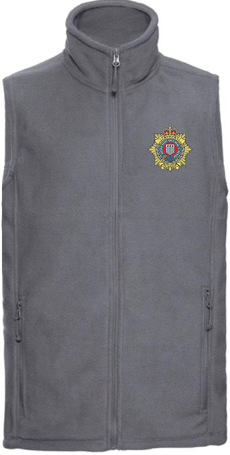Royal Logistic Corps Premium Outdoor Sleeveless Regimental Fleece (Gilet) Clothing - Gilet The Regimental Shop 33/35" (XS) Convoy Grey 