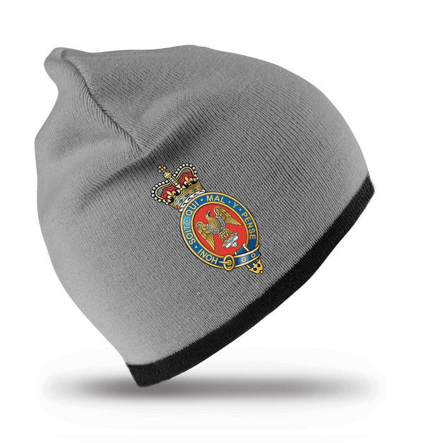 Blues and Royals Regimental Beanie Hat Clothing - Beanie The Regimental Shop Grey/Black one size fits all 