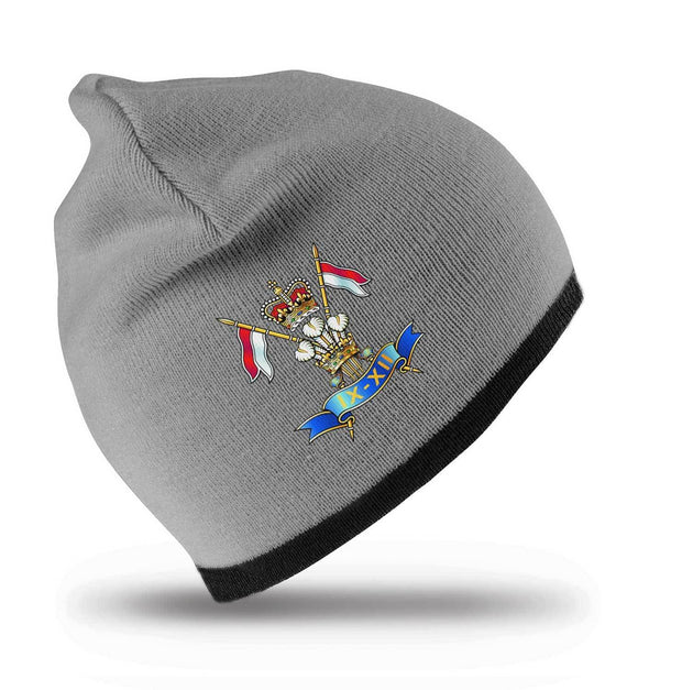 9/12 Lancers Regimental Beanie Hat Clothing - Beanie The Regimental Shop Grey/Black one size fits all 