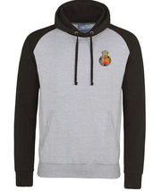 Royal Horse Guards Regiment Premium Baseball Hoodie Clothing - Hoodie The Regimental Shop S (36") Light Grey/Black 