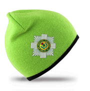 Scots Guards Regimental Beanie Hat Clothing - Beanie The Regimental Shop Lime/Black one size fits all 
