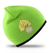 Royal Regiment of Fusiliers Beanie Hat Clothing - Beanie The Regimental Shop Lime/Black one size fits all 
