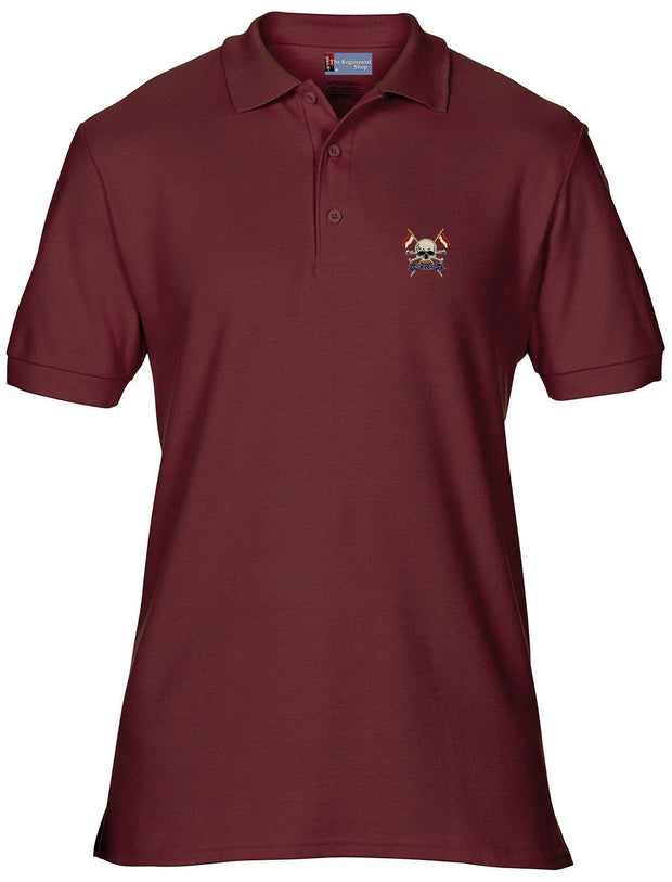 The Royal Lancers Polo Shirt Clothing - Polo Shirt The Regimental Shop 36" (S) Maroon 