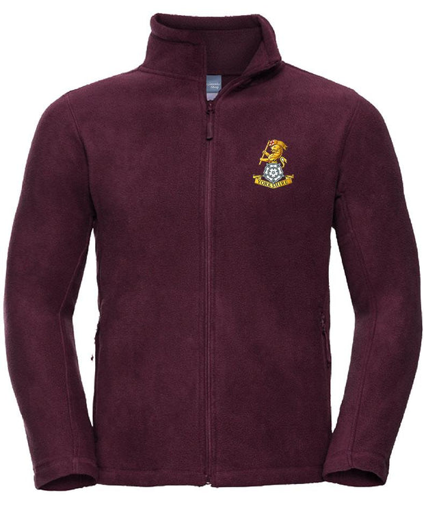 The Royal Yorkshire Regiment Premium Outdoor Fleece Clothing - Fleece The Regimental Shop 33/35" (XS) Burgundy 