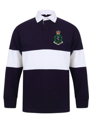 RAMC Panelled Rugby Shirt Clothing - Rugby Shirt - Panelled The Regimental Shop 36/38" (S) Navy/White 