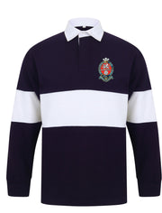 Princess of Wales's Royal Regiment Panelled Rugby Shirt Clothing - Rugby Shirt - Panelled The Regimental Shop 36/38" (S) Navy/White 