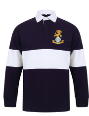 The Royal Yorkshire Regiment Panelled Rugby Shirt Clothing - Rugby Shirt - Panelled The Regimental Shop 36/38" (S) Navy/White 