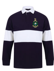 Royal Marines Panelled Rugby Shirt Clothing - Rugby Shirt - Panelled The Regimental Shop 36/38" (S) Navy/White 