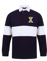 Royal Regiment of Scotland Panelled Rugby Shirt Clothing - Rugby Shirt - Panelled The Regimental Shop 36/38" (S) Navy/White 