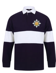 Royal Dragoon Guards Regiment Panelled Rugby Shirt Clothing - Rugby Shirt - Panelled The Regimental Shop 36/38" (S) Navy/White 