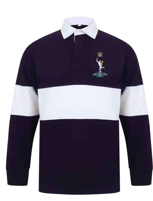 Royal Corps of Signals Panelled Rugby Shirt Clothing - Rugby Shirt - Panelled The Regimental Shop 36/38" (S) Navy/White 