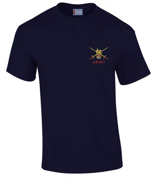 Regular Army Cotton T-shirt Clothing - T-shirt The Regimental Shop Small: 34/36" Navy Blue 