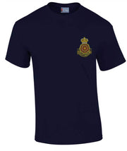 Queen's Lancashire Regiment Cotton T-shirt Clothing - T-shirt The Regimental Shop Small: 34/36" Navy Blue 