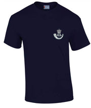 The Rifles Cotton T-shirt Clothing - T-shirt The Regimental Shop Small: 34/36" Navy Blue 