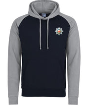 Coldstream Guards Regiment Premium Baseball Hoodie Clothing - Hoodie The Regimental Shop S (36") Navy/Light Grey 