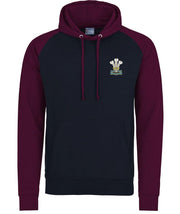 Royal Welsh Regiment Premium Baseball Hoodie Clothing - Hoodie The Regimental Shop   
