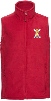 Royal Regiment of Scotland Premium Outdoor Sleeveless Fleece (Gilet) Clothing - Gilet The Regimental Shop 33/35" (XS) Red 